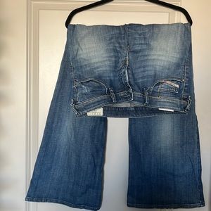 Diesel light blue wide leg jeans, size 29